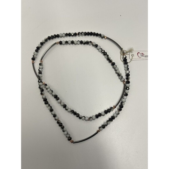 Nakamol Chicago Beaded Stretch Bracelet Necklace New - Picture 9 of 11